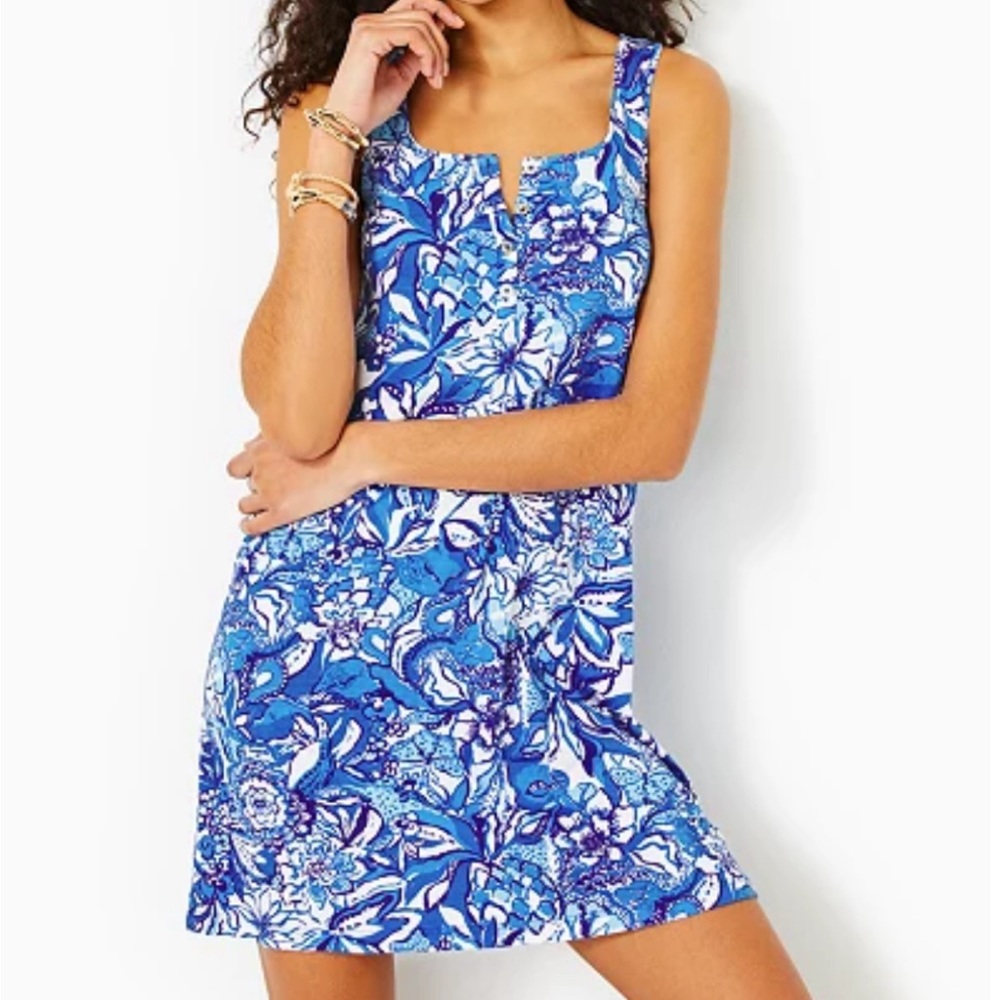 NWT Lilly Pulitzer Lela Henley Tank Dress - Size M